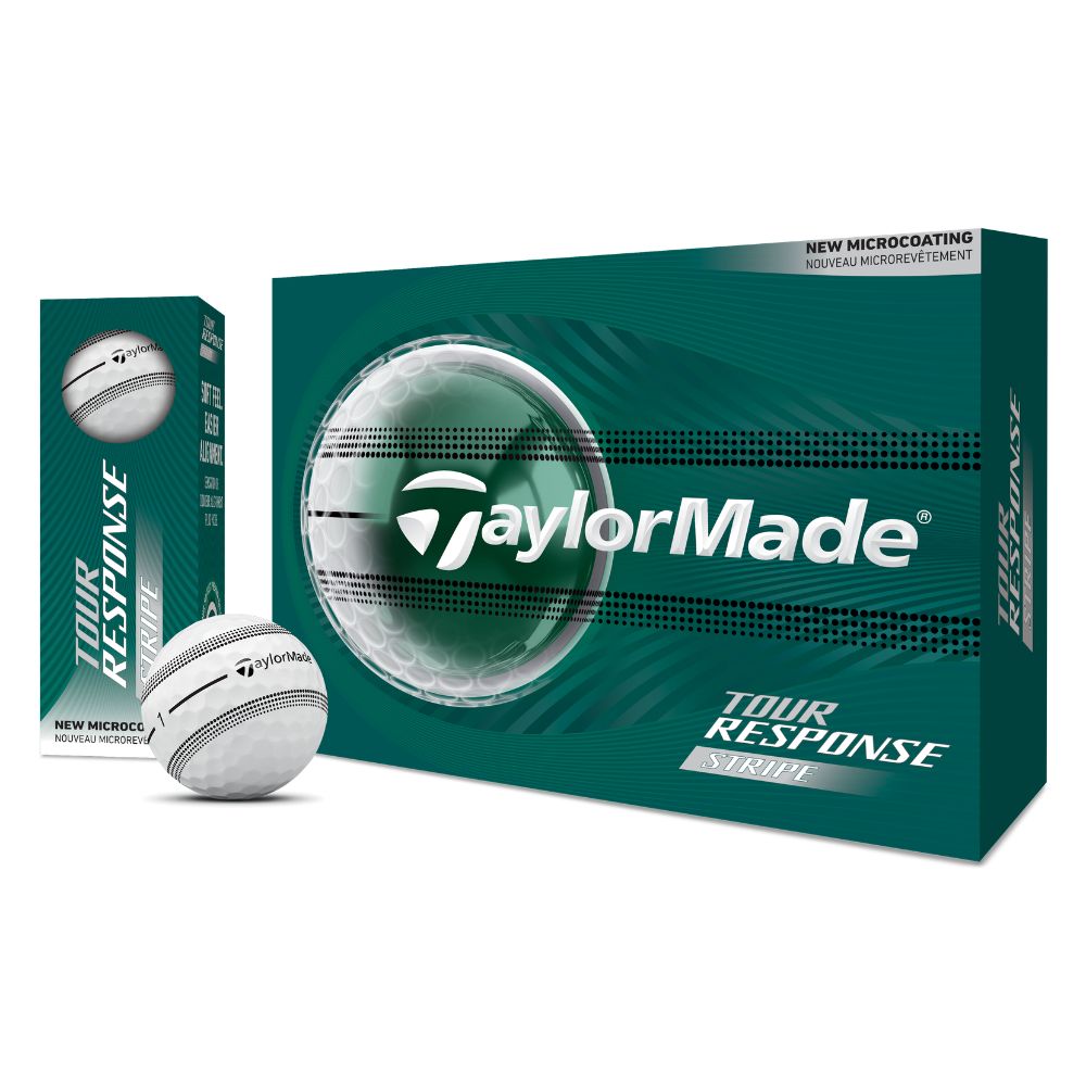 TaylorMade Tour Response Stripe Golf Balls 2026 - Clear Stripe