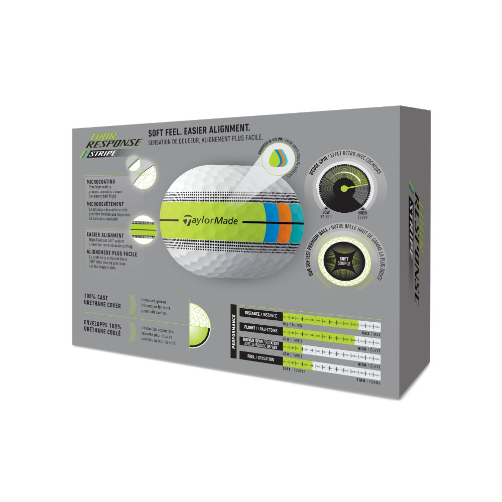 TaylorMade Tour Response Stripe Golf Balls 2026 - Multi