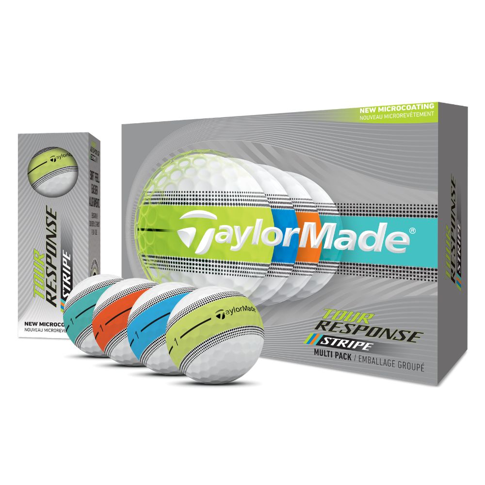 TaylorMade Tour Response Stripe Golf Balls 2026 - Multi