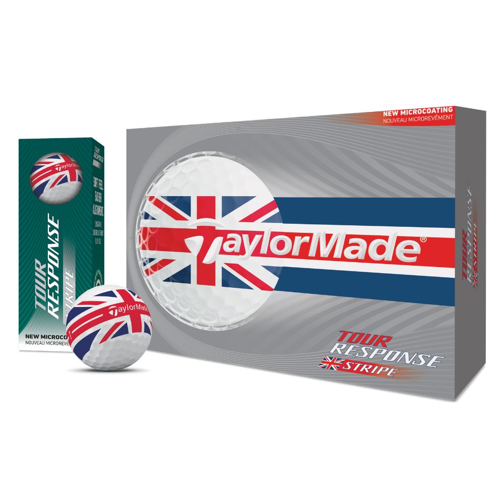TaylorMade Tour Response Stripe Golf Balls 2026 - UK Design