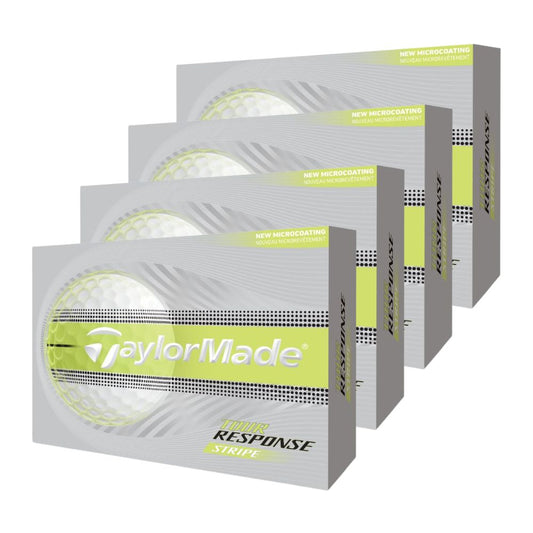 TaylorMade Tour Response Stripe Golf Balls 2026 - Yellow - 4 FOR 3 OFFER Yellow