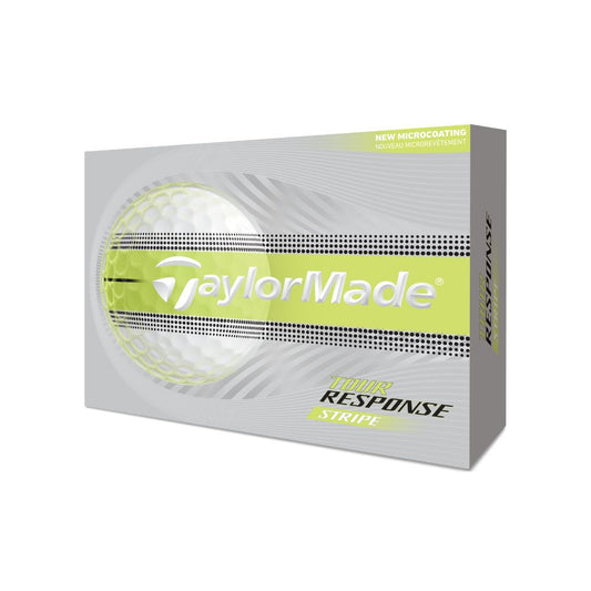 TaylorMade Tour Response Stripe Golf Balls 2026 - Yellow Yellow