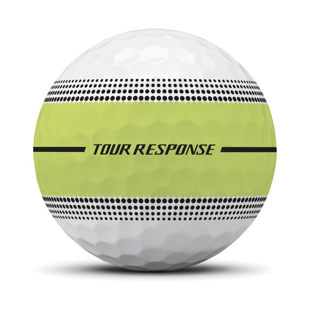 TaylorMade Tour Response Stripe Golf Balls 2026 - Yellow