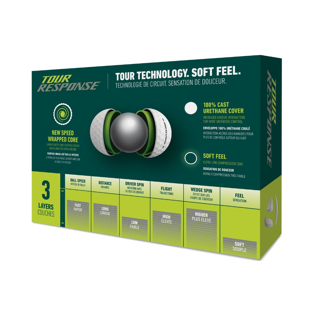 TaylorMade Tour Response Golf Balls 2025 - White