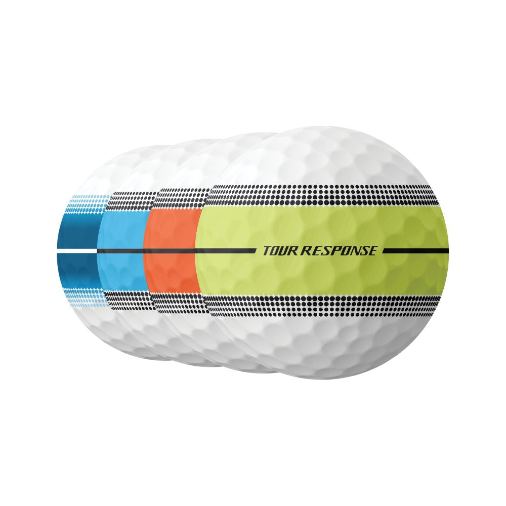 TaylorMade Tour Response Stripe Golf Balls 2025 - Neon Multi