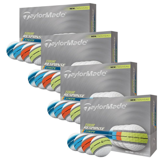 TaylorMade Tour Response Stripe Golf Balls 2025 - Neon Multi 4 For 3 OFFER Multi