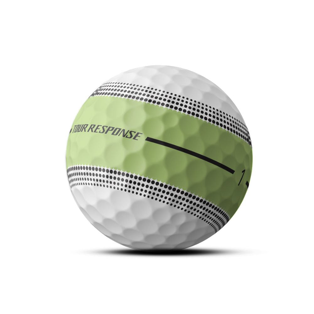 TaylorMade Tour Response Stripe Golf Balls 2025 - Neon Yellow