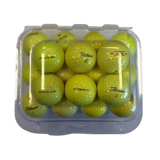 Titleist Grade C Recycled Golf Balls - 24 Pack - Yellow