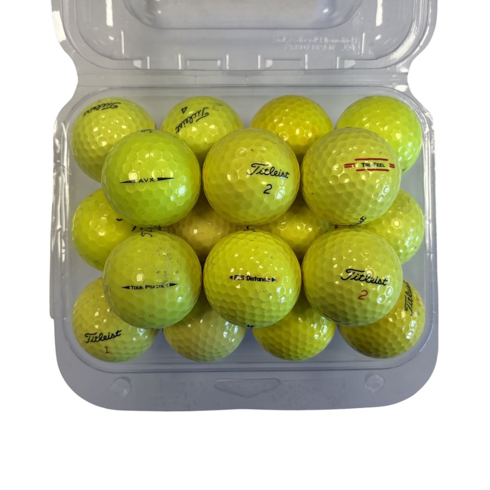 Titleist Grade C Recycled Golf Balls - 24 Pack - Yellow