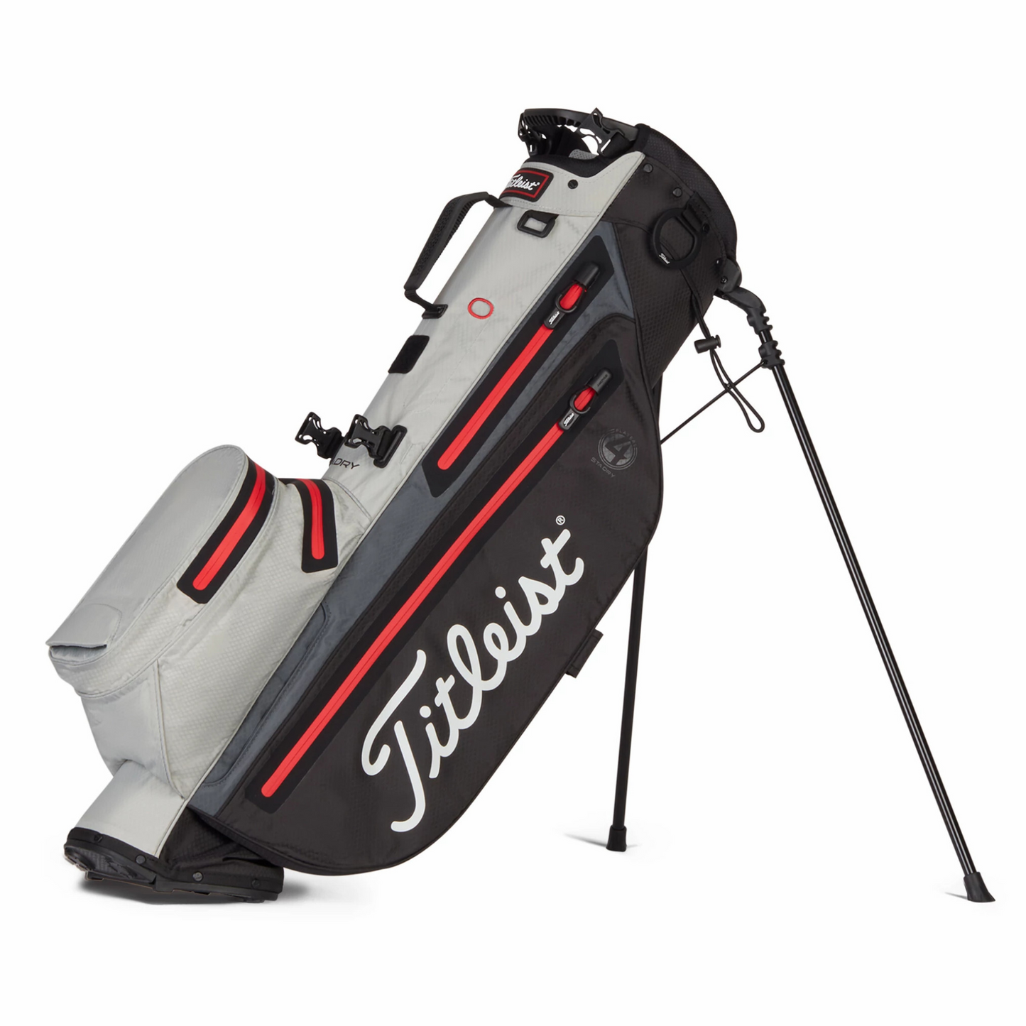 Titleist Players 4 StaDry Stand Bag Black / Grey / Red  