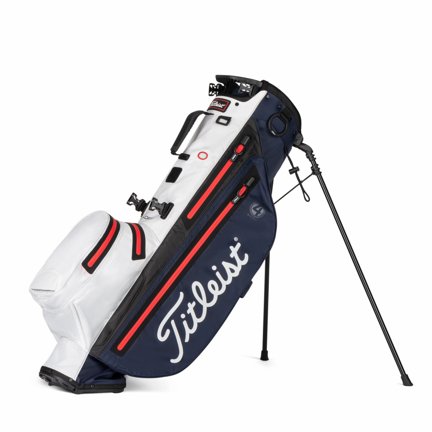 Titleist Players 4 StaDry Stand Bag Navy / White / Red  