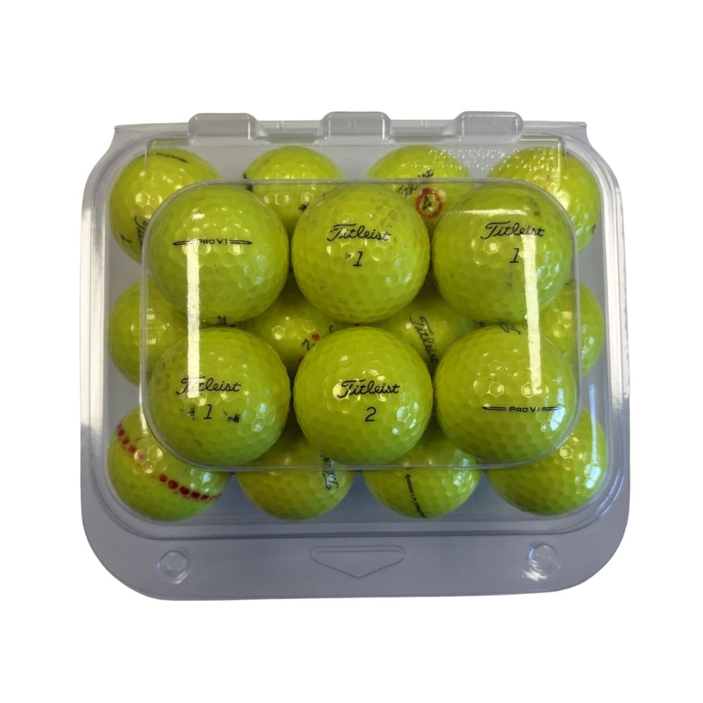Titleist Pro V1 Grade C Recycled Golf Balls - 24 Pack - Yellow