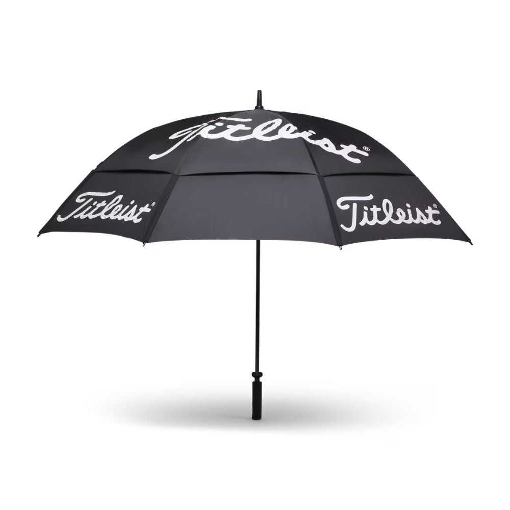 Titleist Tour Double Canopy Umbrella - Black / White Black / White