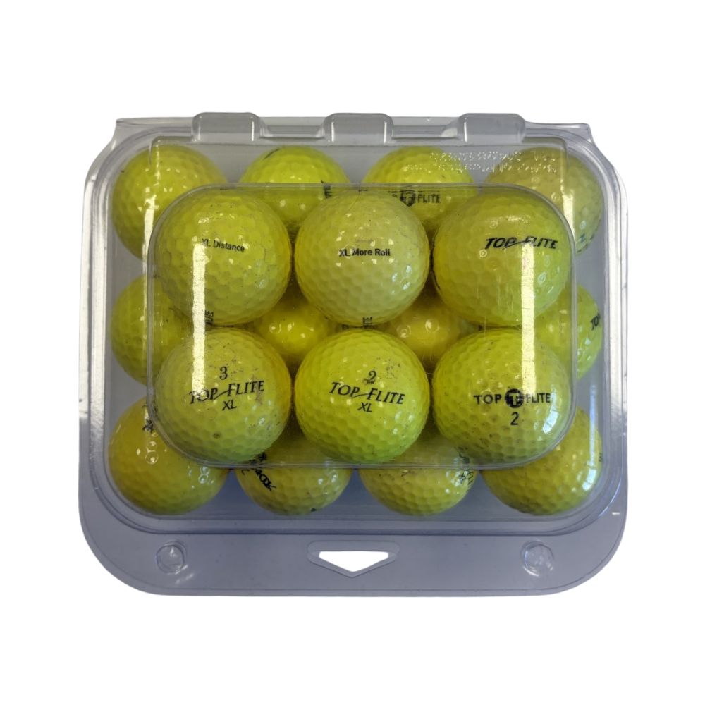 Top Flite Grade C Recycled Golf Balls - 24 Pack - Yellow