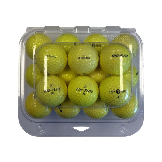 Top Flite Grade C Recycled Golf Balls - 24 Pack - Yellow