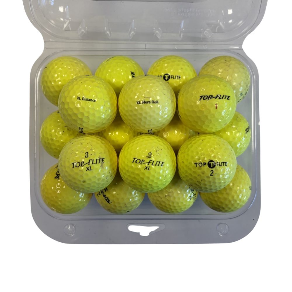 Top Flite Grade C Recycled Golf Balls - 24 Pack - Yellow