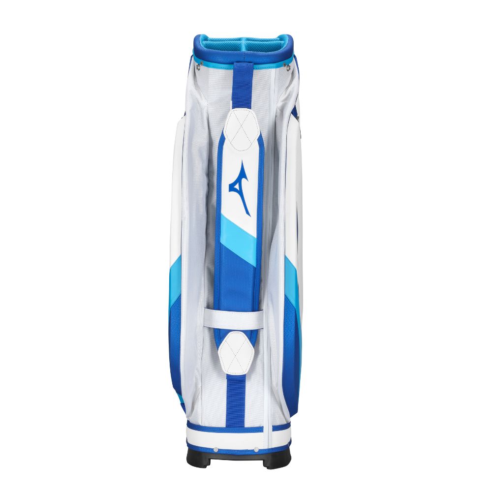 Mizuno Golf Tour Staff Cart Bag 2024 - White Blue   