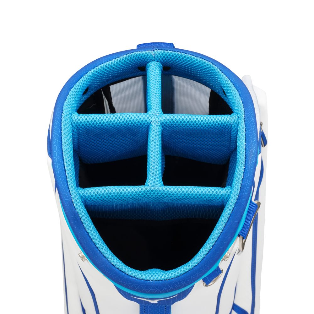 Mizuno Golf Tour Staff Cart Bag - White Blue