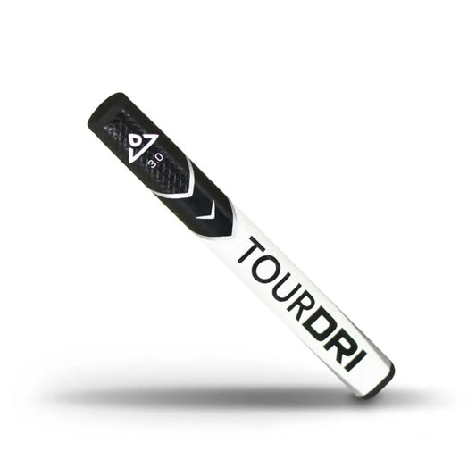 TourDri Flat Putter Golf Grip 3.0 Black / White
