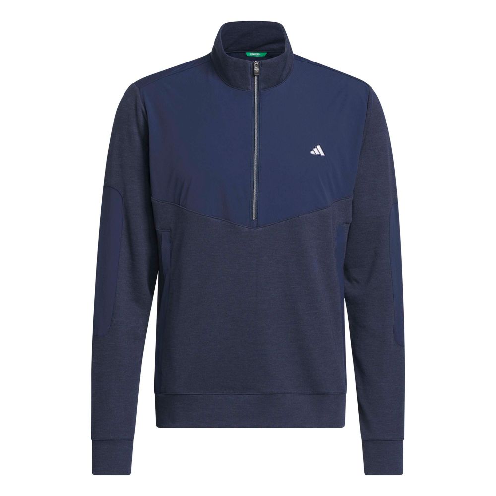 adidas Ultimate365+ Men's Course Control Hybrid 1/4 Zip Golf Pullover 2026 - KG7198 Collegiate Navy M