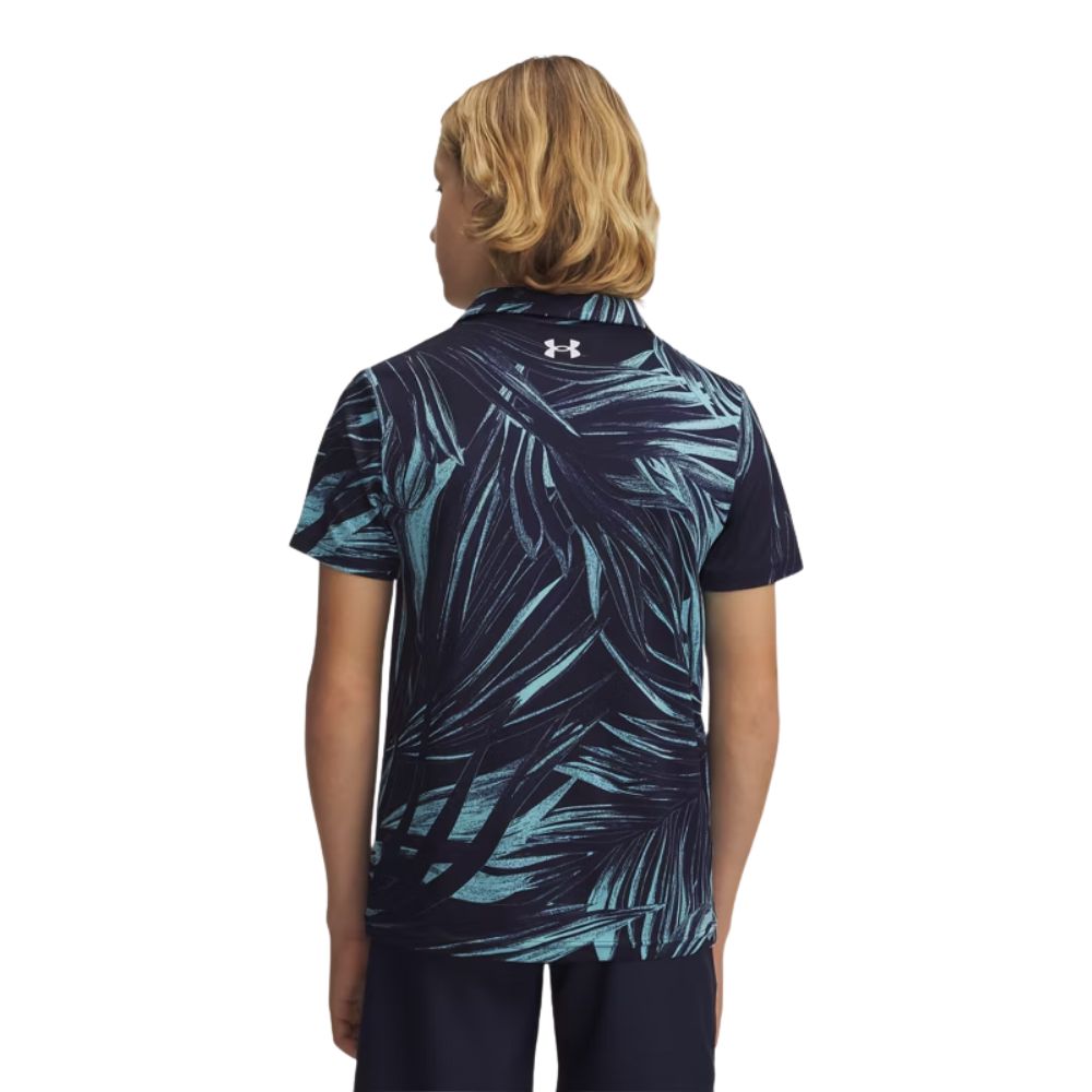 Under Armour Boys Matchplay Printed Junior Golf Polo Shirt 2026 - 6009817-411