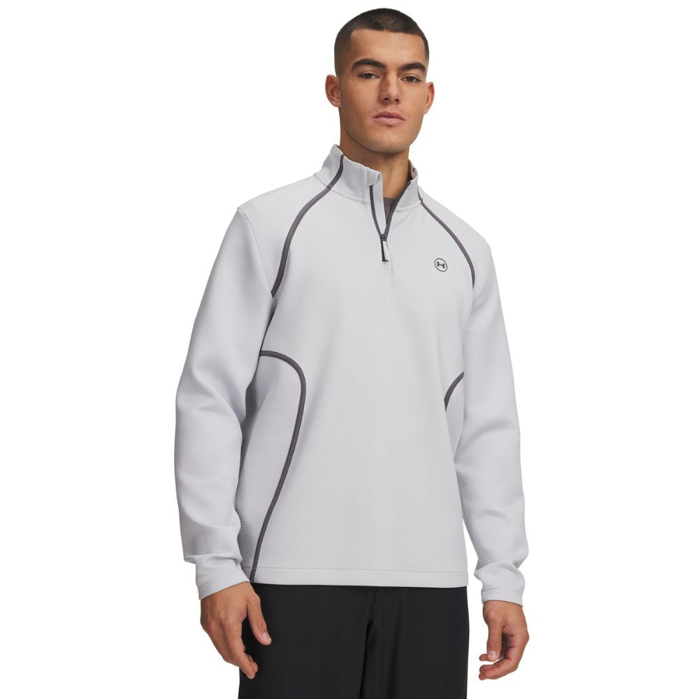 Under Armour Drive Men's 1/4 Zip Golf Midlayer Top 2026 - 6013943-014 Halo Grey / Castle Rock 014 M