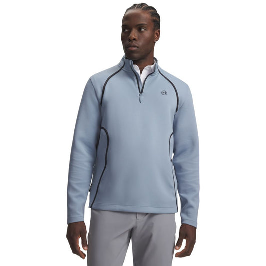 Under Armour Drive Men's 1/4 Zip Golf Midlayer Top 2026 - 6013943-448 Blue Wind / Aegean Blue 448 M