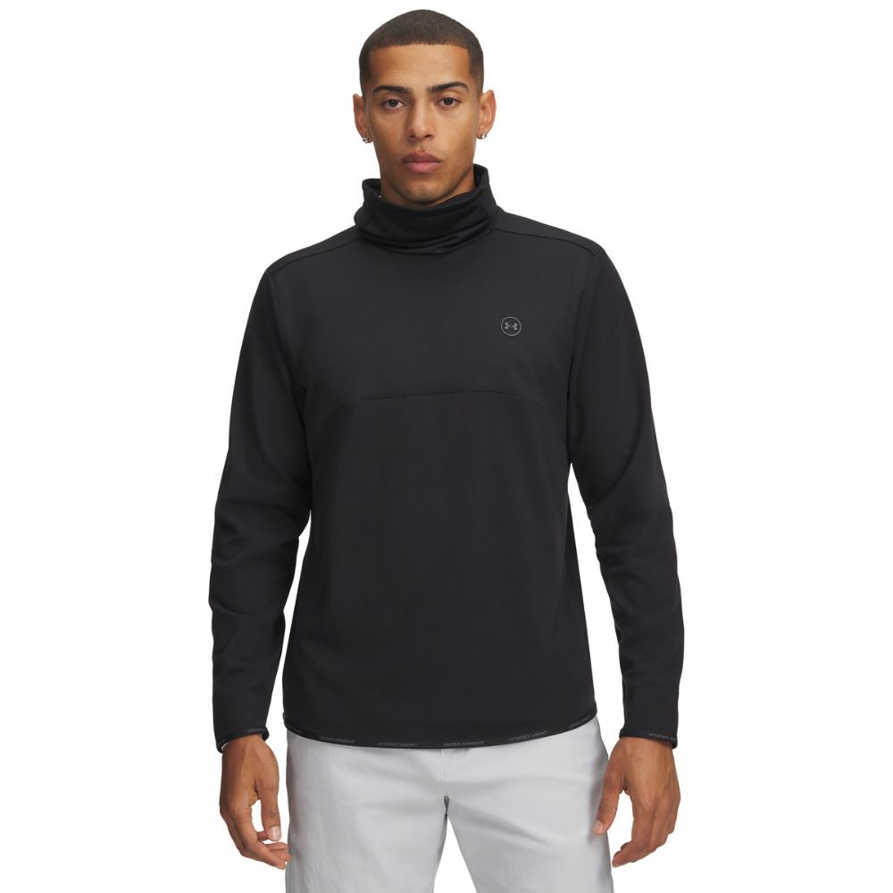 Under Armour Drive Men's Golf Funnel Pullover Top 2026 - 6013966-001 Black / Castle Rock 001 M