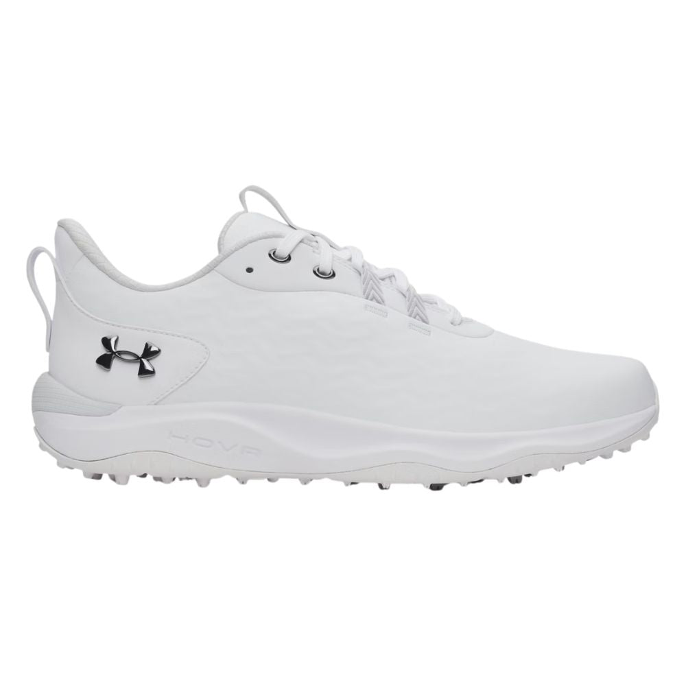 Under Armour Drive Pro Clone Men's Spikeless Golf Shoes 2026 - 6006117-100 White / White / Metallic Silver 7