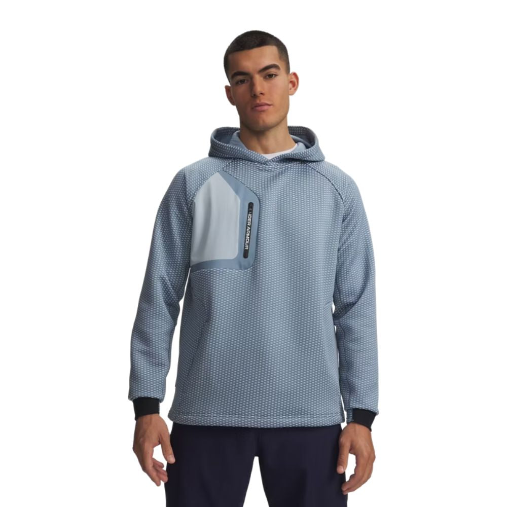 Under Armour Drive Pro Hybrid HD Midlayer Golf Top 2026 - 6013937-448 Blue Wind / White 448 M