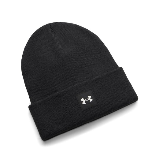 Under Armour Halftime Cuff Beanie Hat 2026 - 1373155-005 Black / White 005