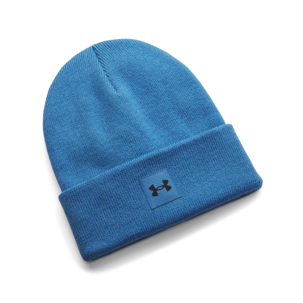 Under Armour Halftime Cuff Beanie Hat 2026 - 1373155-430 Aegean Blue / Black 430