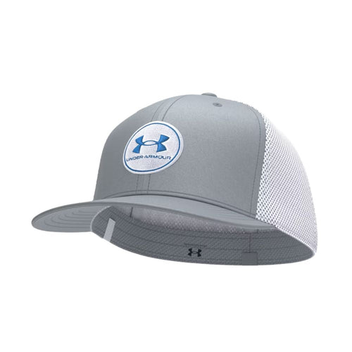 Under Armour Iso-Chill Mens Golf Cap 2025 - 1389887-035 Steel / Blue Atlantis 035 M/L