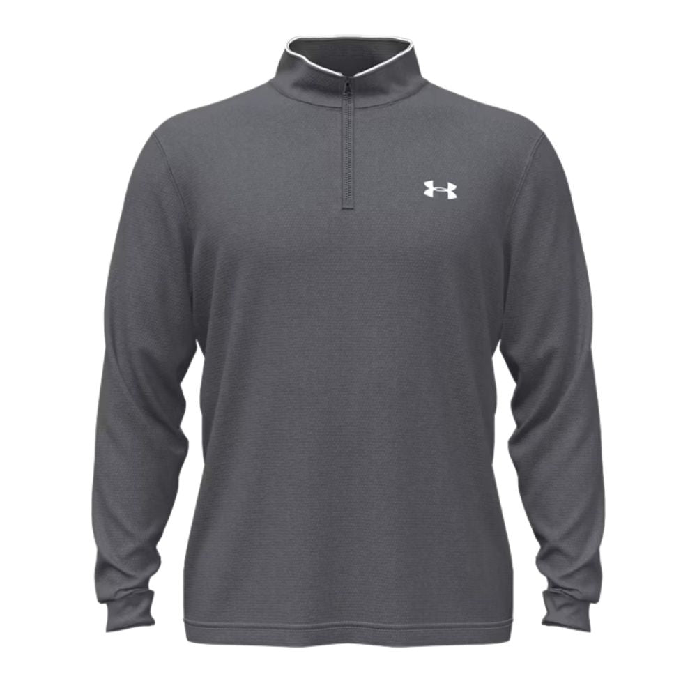 Under Armour Matchplay 1/4 Zip Men's Golf Pullover Top 2026 - 6010892-025 Castlerock / White M