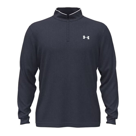 Under Armour Matchplay 1/4 Zip Men's Golf Pullover Top 2026 - 6010892-410 Midnight Navy / White M