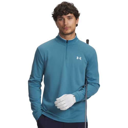 Under Armour Matchplay 1/4 Zip Men's Golf Pullover Top 2026 - 6010892-466 Boundless Blue / White M