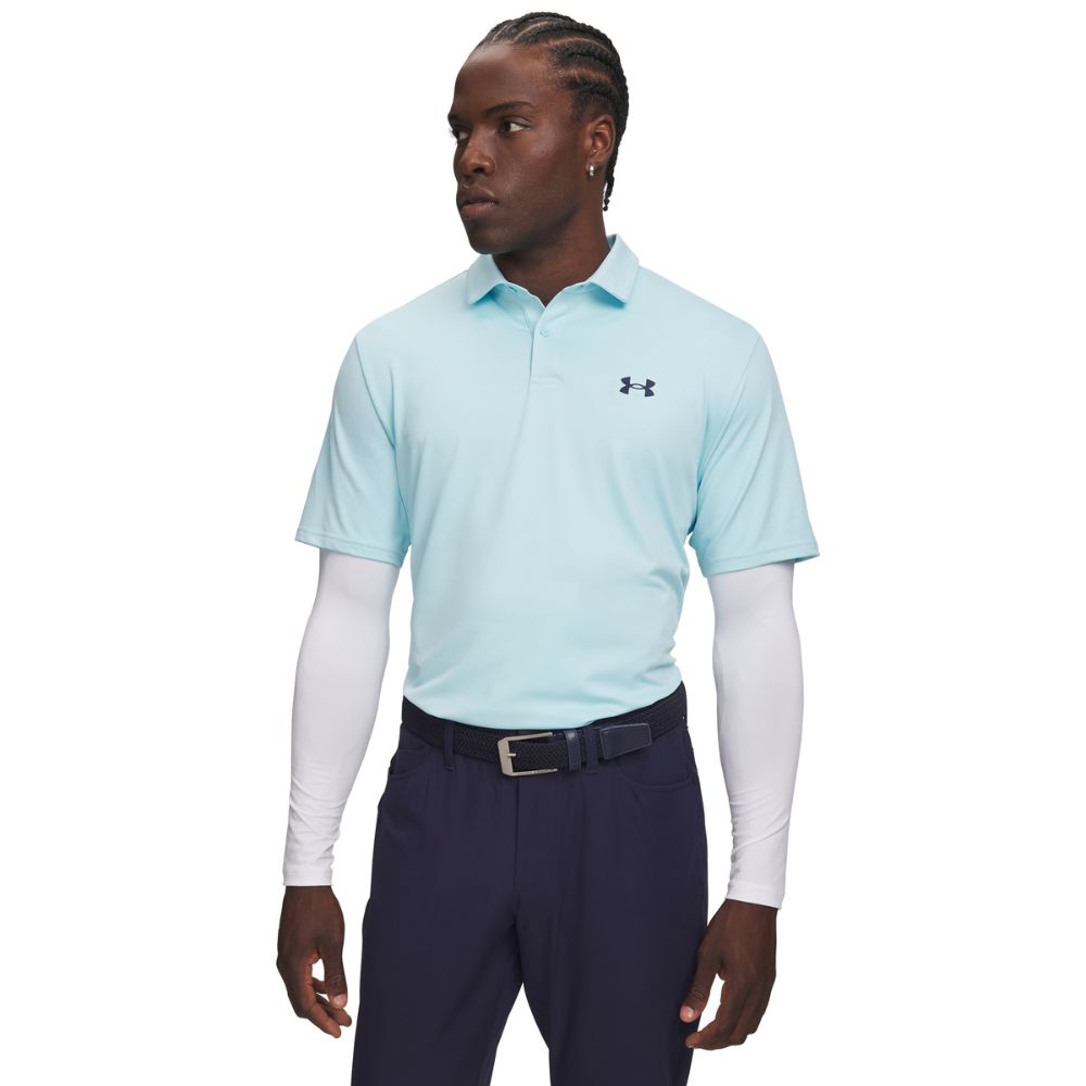Under Armour Matchplay Men's Golf Polo Shirt 2026 - 6009799-293 Opal Blue / Academy M