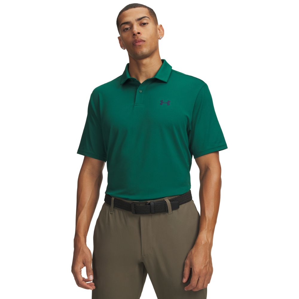 Under Armour Matchplay Men's Golf Polo Shirt 2026 - 6009799-312 Campus Ivy / Academy M
