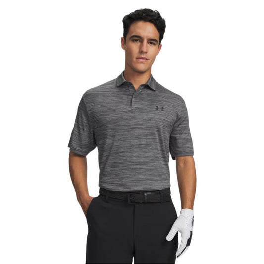 Under Armour Matchplay Men's Golf Polo Shirt 2026 - 6009799-025 Castlerock / Steel / Black M