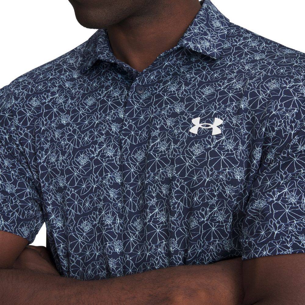 Under Armour Matchplay Printed Men's Golf Polo Shirt 2026 - 6009800-408