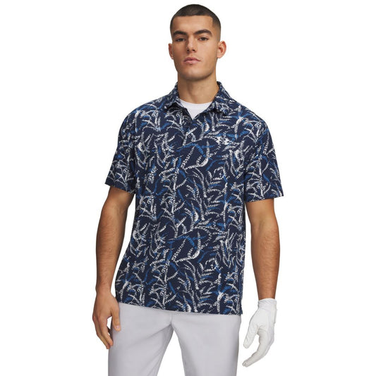 Under Armour Playoff 3.0 Men's Golf Polo Shirt 2026 - 1378677-430 Midnight Navy / Aegean Blue / Halo Grey 430 M