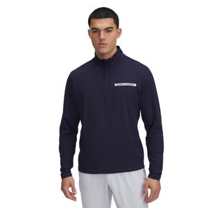 Under Armour UA Tee To Green 1/4 Zip Mens Pullover Golf Top 2025 - 1389878-410 Midnight Navy / White 410 M
