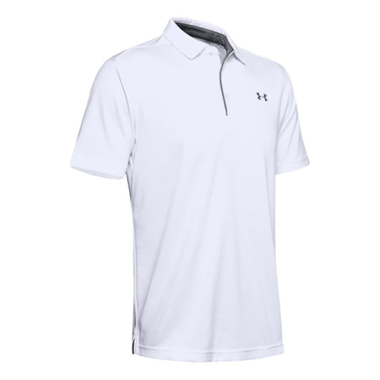 Under Armour Tech Golf Polo Shirt - 1290140-100 White 100 S