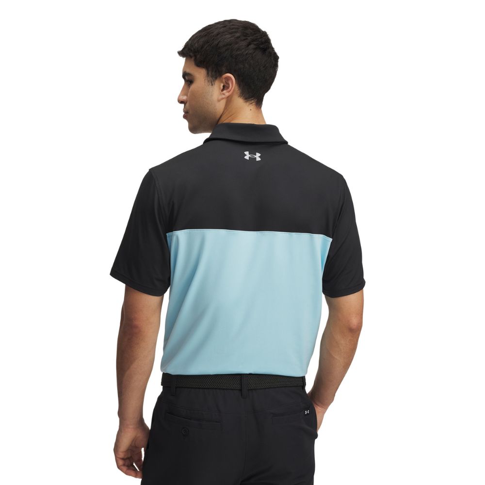 Under Armour Tee To Green Colour Block Mens Golf Polo Shirt 2025 - 1383139-004