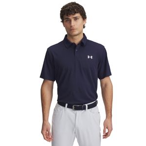 Under Armour Tee To Green Pique Mens Golf Polo Shirt 2025 - 1390123-410 Midnight Navy / White 410 M