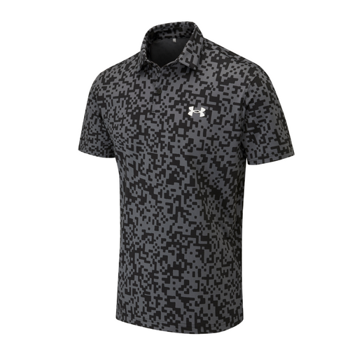 Under Armour Tee To Green Printed Mens Golf Polo Shirt 2025 - 1383715-005