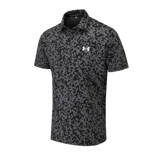 Under Armour Tee To Green Printed Mens Golf Polo Shirt 2025 - 1383715-005
