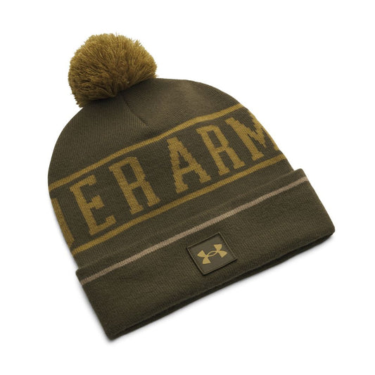Under Armour UA Halftime Pom Beanie Hat 2025 - 1386634-308 Expedition Green / Canteen Green / Canteen Green 308