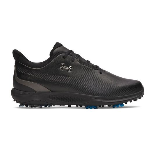 Under Armour Drive Fade Mens Spiked Golf Shoes 2025 - 3027878-002 Black / Metallic Silver 002 7