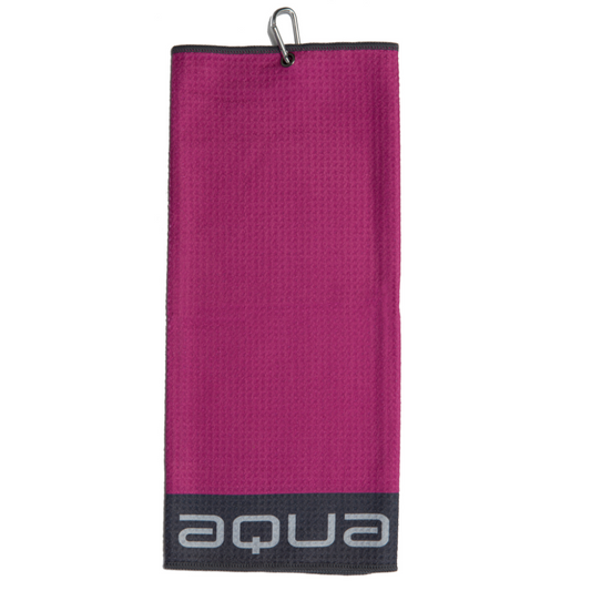 Big Max Aqua Tour Trifold Towel - Fuchsia Charcoal Fuchsia / Charcoal